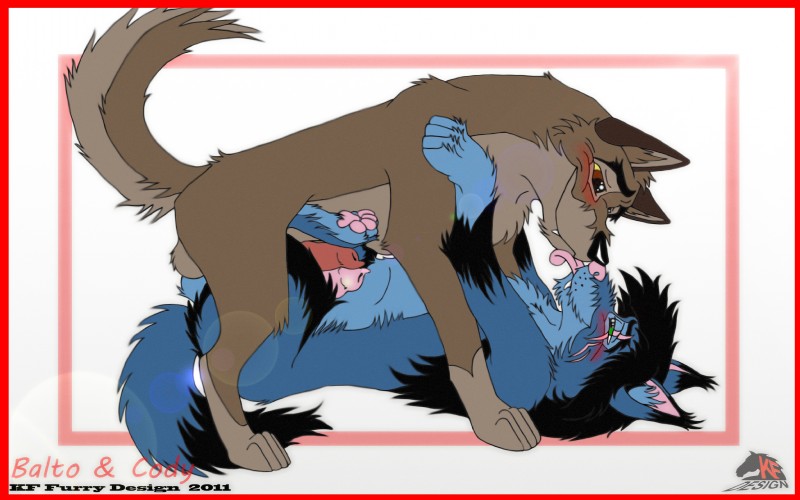 balto and cody (universal studios and etc) created by kf furry design