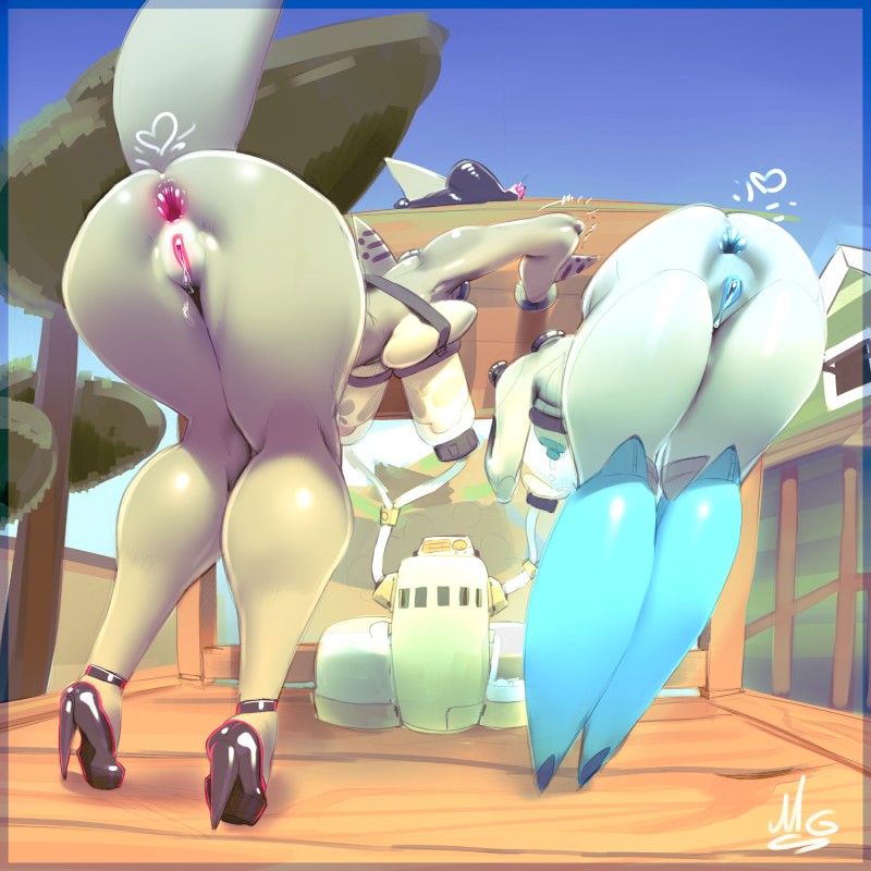 jenny wakeman and tera (my life as a teenage robot and etc) created by musikalgenius