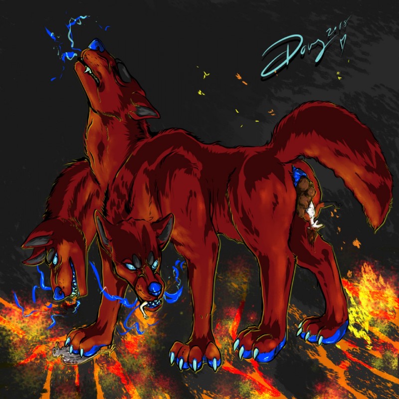 3_heads abstract_background anus blue_body blue_skin butt claws crush evil_grin extreme_size_difference feces feces_in_ass feral fire full_tour fur group hell lava multi_head oral_vore pawpads pinned pooping prey_in_feces raised_tail red_body red_fur safe_vore scatplay size_difference smile solo_focus tail vore european_mythology greek_mythology mythology d_kenmason avian bird canid canid_demon canine canis cerberus columbid demon domestic_dog dove hellhound mammal mythological_canine mythological_creature pigeon 1:1 digital_media_(artwork) full-length_portrait hi_res portrait