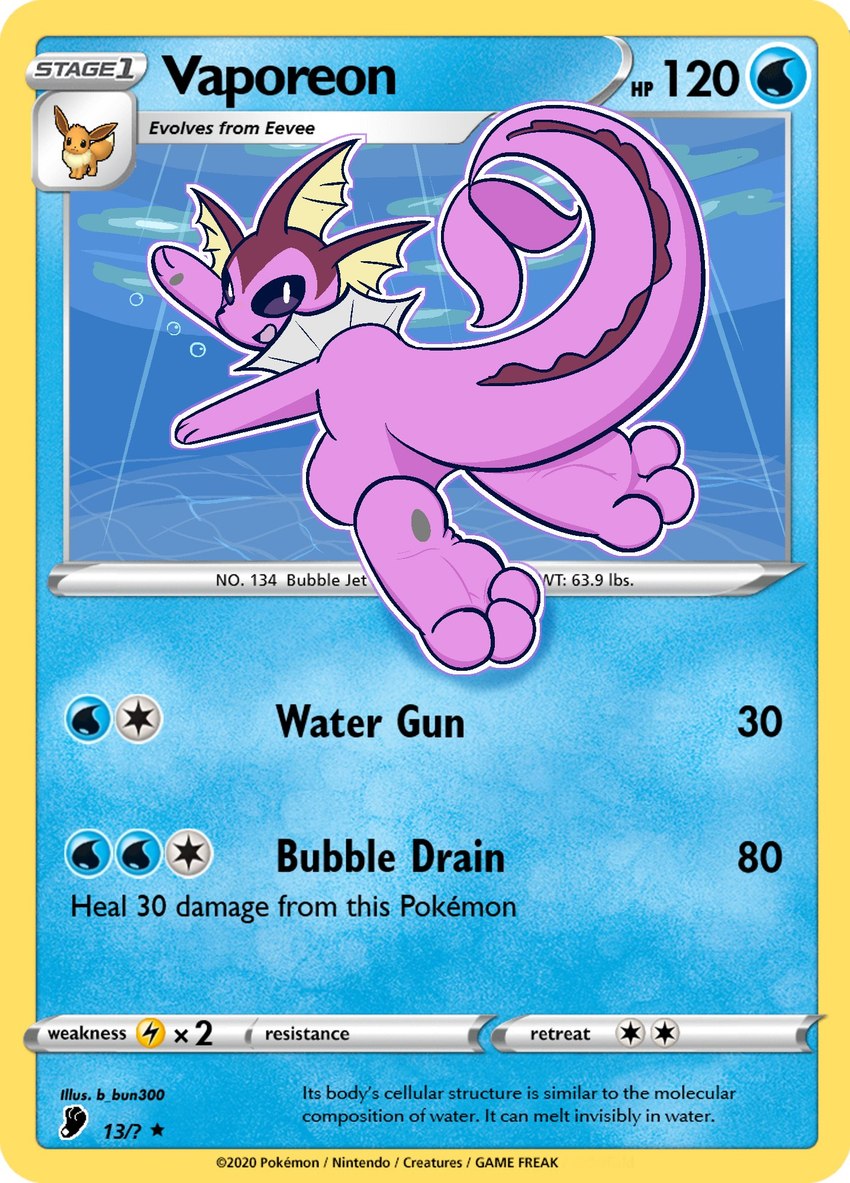 3_toes ambiguous_gender card_edit curling_toes feet foot_focus fur open_mouth pawpads pokemon_card smile soles solo tcg_card text toes trading_card trading_card_game b_bun300 nintendo pokemon eevee eeveelution generation_1_pokemon pokemon_(species) vaporeon english_text hi_res