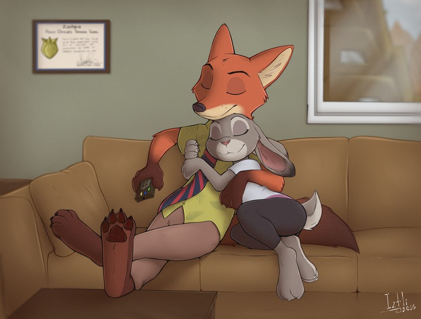 judy hopps and nick wilde (zootopia and etc) created by iztli