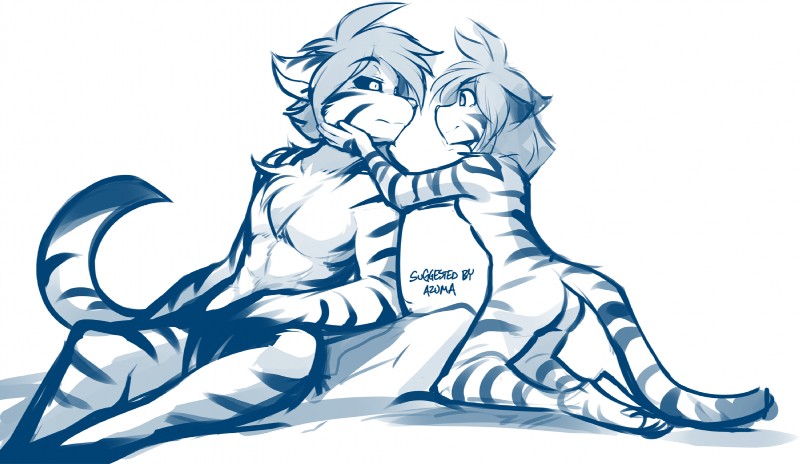 flora and tiger trace (twokinds) created by tom fischbach