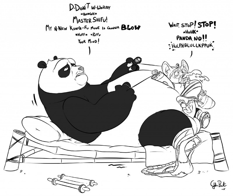 master po ping and master shifu (kung fu panda and etc) created by starfig