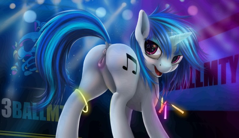 vinyl scratch (friendship is magic and etc) created by dustyvalentino