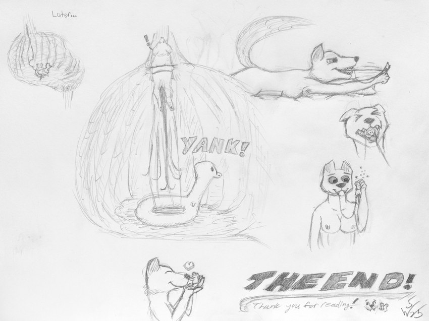 after_vore ambiguous_gender anthro black_eyes black_nose blush blush_lines breasts caressing carrying_another consent dazed digitigrade duo ears_back endosoma exclamation_point explicitly_stated_consent eyes_closed female female/ambiguous feral fluffy fluffy_nipples fluffy_tail heart_symbol in_mouth inflatable inside_stomach internal lying motion_lines nude nude_female on_front organs paws pillow pivoted_ears pointy_ears pool_float prick_ears regurgitation rope safe_vore size_difference smile stomach tail teeth teeth_showing tether text the_end vore vore_tether willing_prey just_w canid canine canis mammal mouse murid murine rodent wolf 2025 absurd_res comic english_text graphite_(artwork) greyscale hatching_(art) hi_res monochrome shaded signature traditional_media_(artwork)
