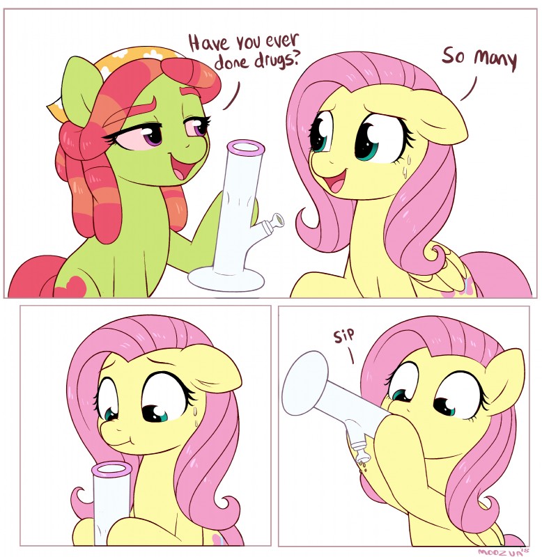 fluttershy and tree hugger (friendship is magic and etc) created by moozua
