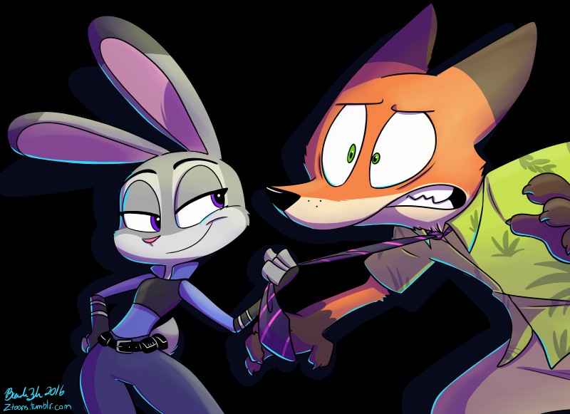 judy hopps and nick wilde (zootopia and etc) created by jurassiczalar