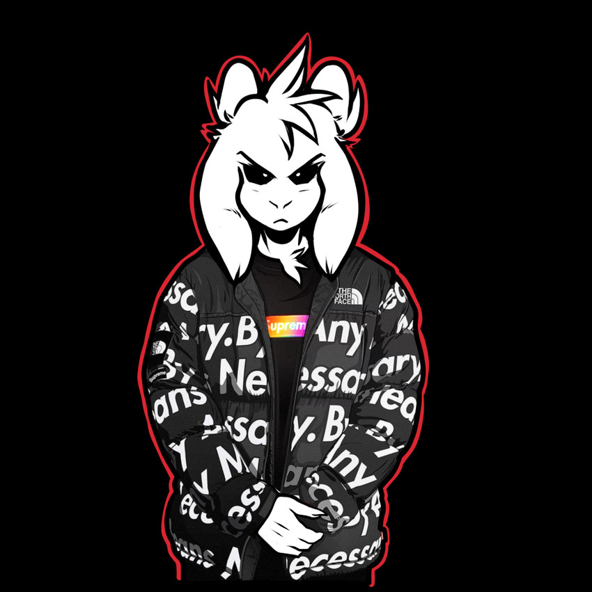 asriel dreemurr (undertale (series) and etc) created by crackers