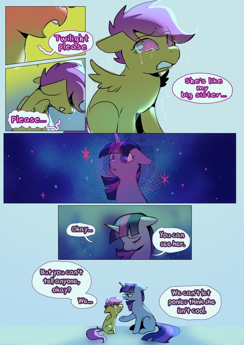 scootaloo and twilight sparkle (friendship is magic and etc) created by sinful pie