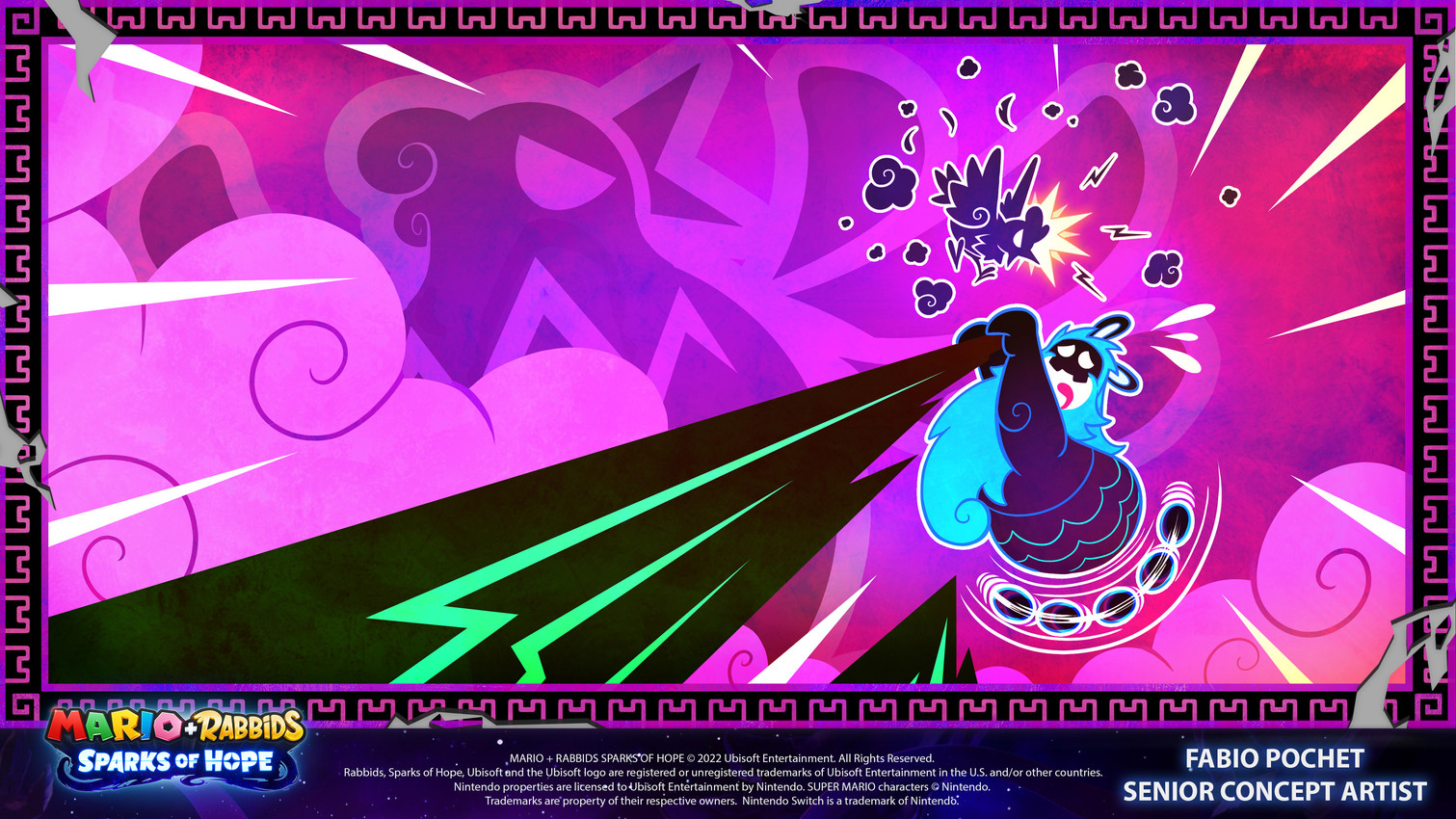 angry anthro beak beard black_beak black_body black_border black_bottomwear black_clothing black_feathers black_fur black_shorts black_tail black_teeth black_wings blue_beard blue_facial_hair blue_hair blue_line_art body_hair border bottomwear cape chest_hair cliff clothed clothed_anthro clothed_male clothing cloud copyright_symbol duo dust_cloud empty_eyes facial_hair feathers female feral flailing fur furrowed_brow hair hanging_from_cliff larger_anthro larger_male long_beard long_ears long_hair male male_anthro midair mitten_hands motion_lines open_beak open_mouth outside purple_clouds purple_sky red_tongue shorts size_difference sky smaller_female smaller_feral symbol tail teeth text title tongue topless topless_anthro topless_male white_inner_ear white_line_art wings year fabio_pochet mario_bros mario_plus_rabbids_sparks_of_hope nintendo raving_rabbids rayman_(series) ubisoft augie_(mario_plus_rabbids) avian bird chicken galliform lagomorph mammal phasianid rabbid 16:9 2022 4k absurd_res colored colored_line_art crossover digital_drawing_(artwork) digital_media_(artwork) english_description english_text hi_res official_art widescreen