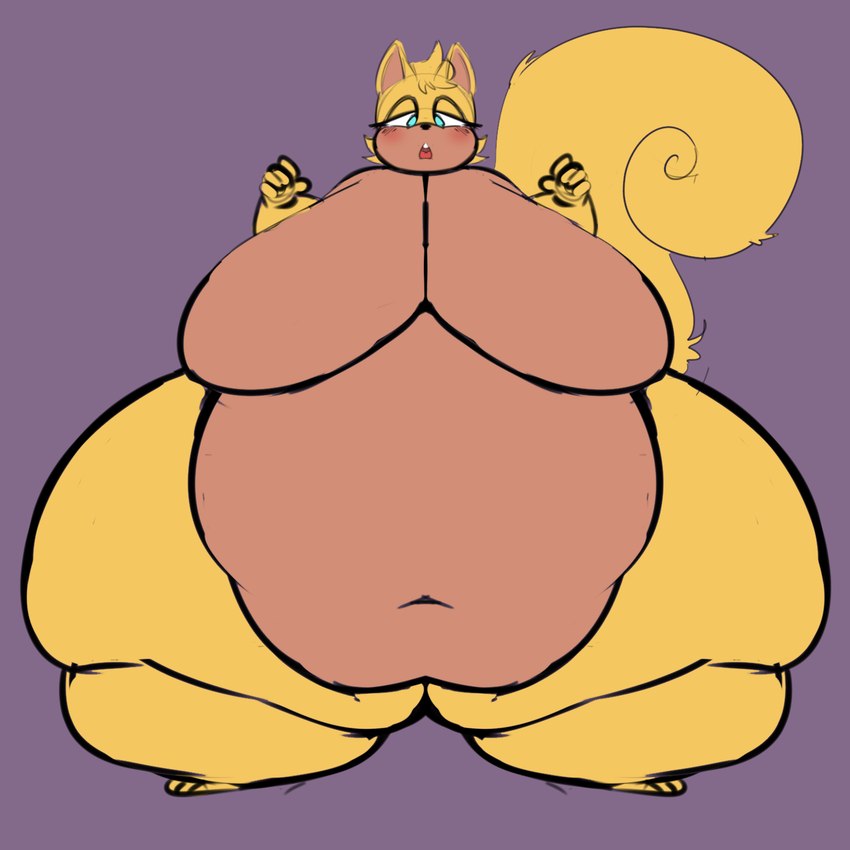 anthro belly belly_overhang big_belly big_moobs big_tail blonde_hair blue_eyes blush buckteeth eyelashes hair huge_belly huge_moobs huge_tail huge_thighs hyper hyper_belly hyper_moobs hyper_thighs looking_down looking_down_at_self male moobs morbidly_obese morbidly_obese_anthro morbidly_obese_male multicolored_body navel nude_anthro nude_male obese obese_anthro obese_male open_mouth overweight overweight_anthro overweight_male red_mouth red_tongue solo tail tan_body tan_inner_ear teeth thick_thighs tongue two_tone_body yellow_body yellow_ears yellow_tail g00eygutz sega sonic_the_hedgehog_(series) ray_the_flying_squirrel flying_squirrel mammal rodent sciurid 1:1 2025 colored colored_sketch digital_media_(artwork) hi_res sketch