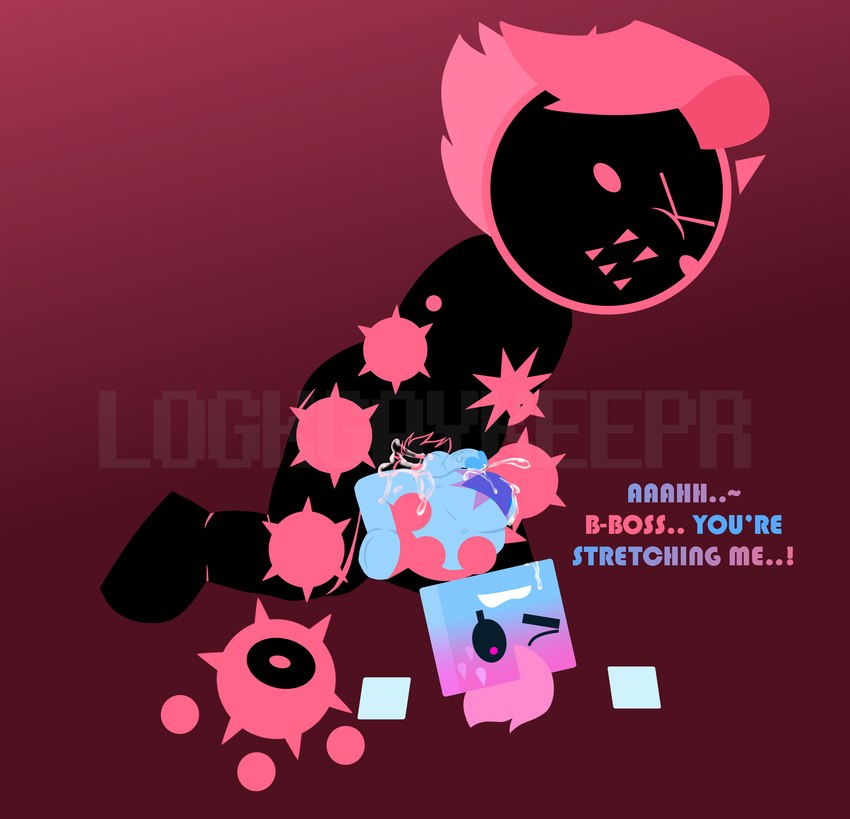 abdominal_bulge corruption duo male male/male pink_corruption_(virus) pubes shapes size_difference style_emulation logkgaykeepr just_shapes_and_beats the_pink_corruption blixer_(jsab) cube_(the_pink_corruption) cubic_(the_pink_corruption) dub_(the_pink_corruption) sad_cube humanoid monster shape_head absurd_res hi_res