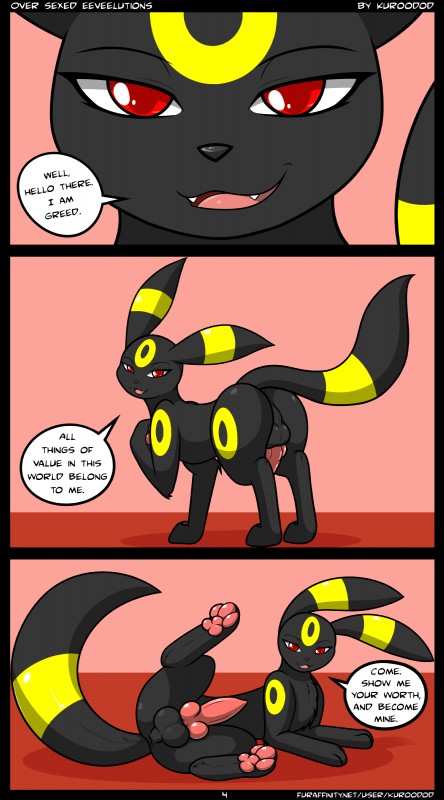 fan character and greed (oversexed eeveelutions and etc) created by kuroodod