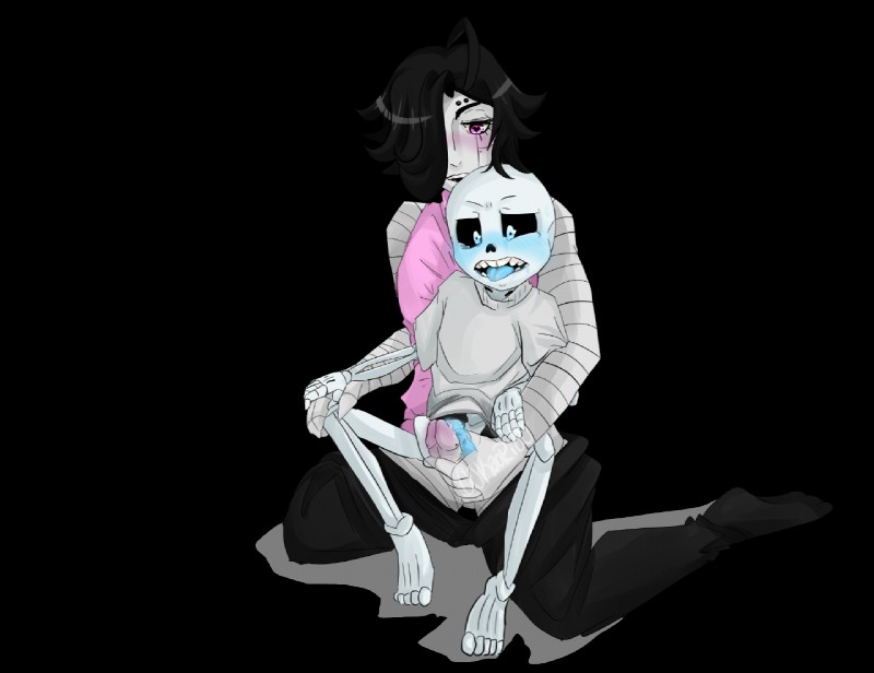 mettaton ex and sans (undertale (series) and etc) created by 00kaori00