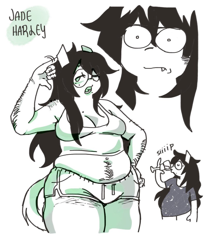jade harley (ms paint adventures and etc) created by wiltschis