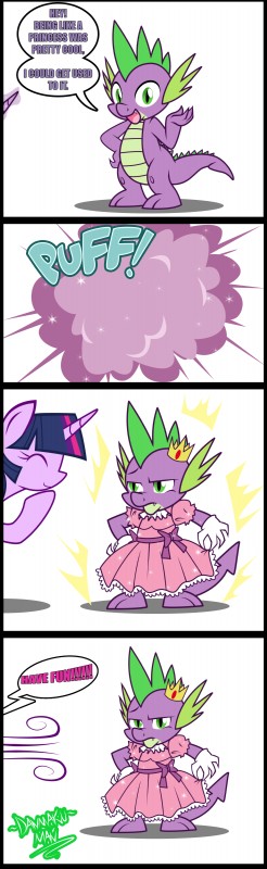 spike and twilight sparkle (friendship is magic and etc) created by danmakuman