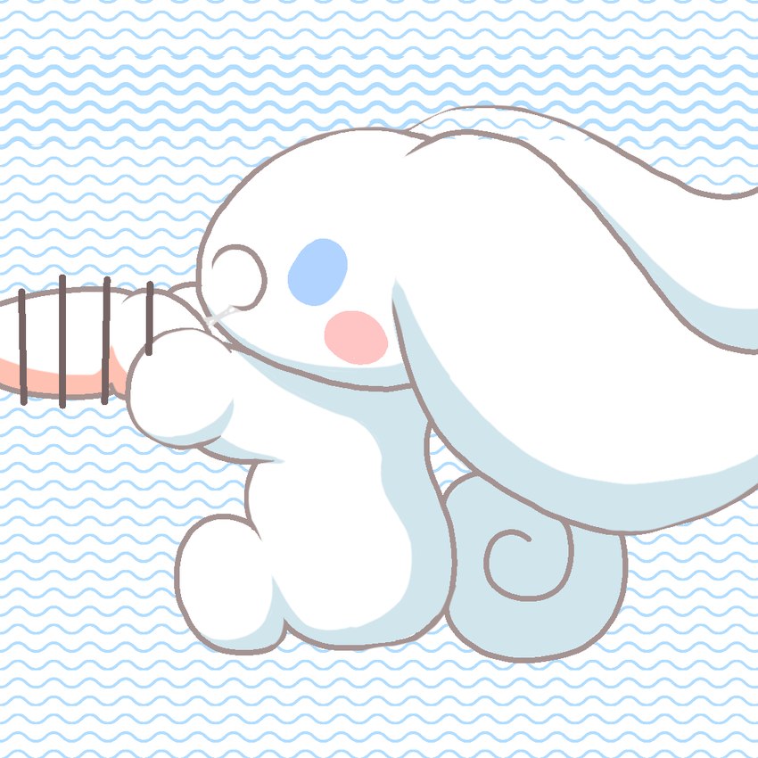 after_fellatio after_oral after_sex bodily_fluids clothing crossgender cum cum_in_mouth cum_inside cum_string female feral genital_fluids genitals ineffective_clothing male male/female penis sitting xinpero cinnamoroll sanrio cinnamon_(cinnamoroll) canid mammal 1:1 censored