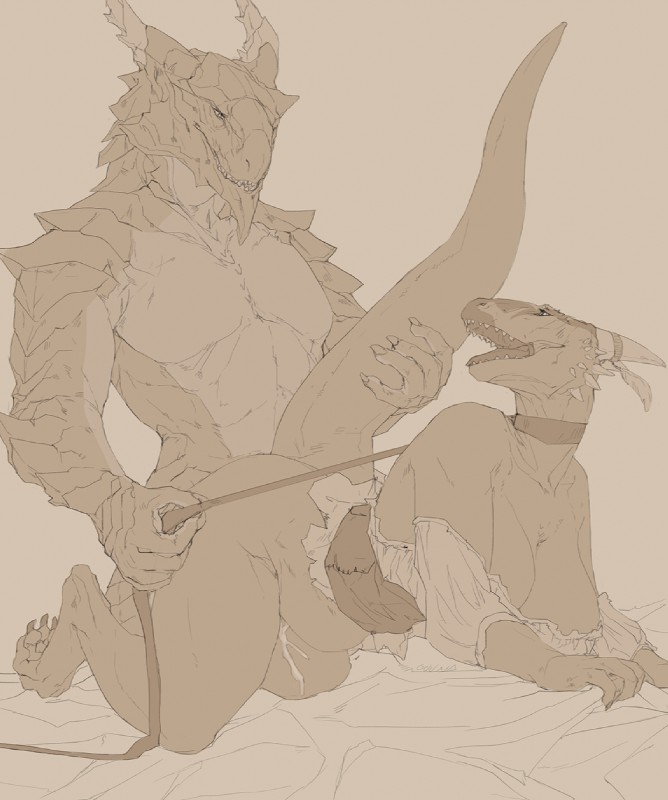 lifts-her-tail and molag (the lusty argonian maid and etc) created by oouna