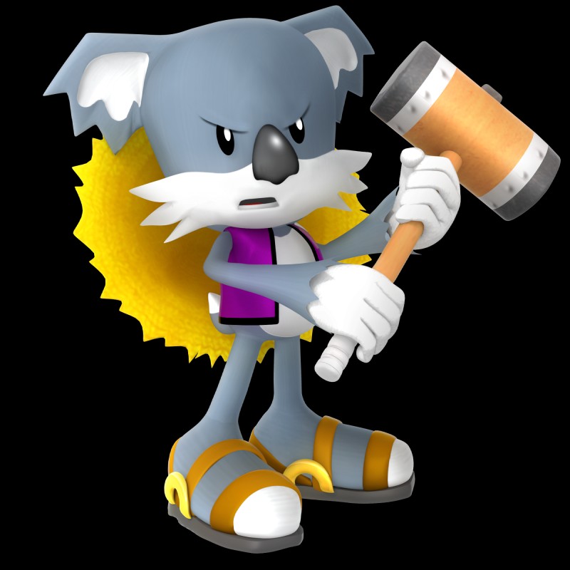 angry anthro black_eyes clothing featureless_feet feet footwear fur grey_body grey_fur hammer hat headgear headwear male open_mouth sandals shoes simple_background solo tools topwear transparent_background vest white_body white_fur nibroc-rock sega sonic_the_hedgehog_(series) daikun koala mammal marsupial vombatiform 1:1 alpha_channel hi_res