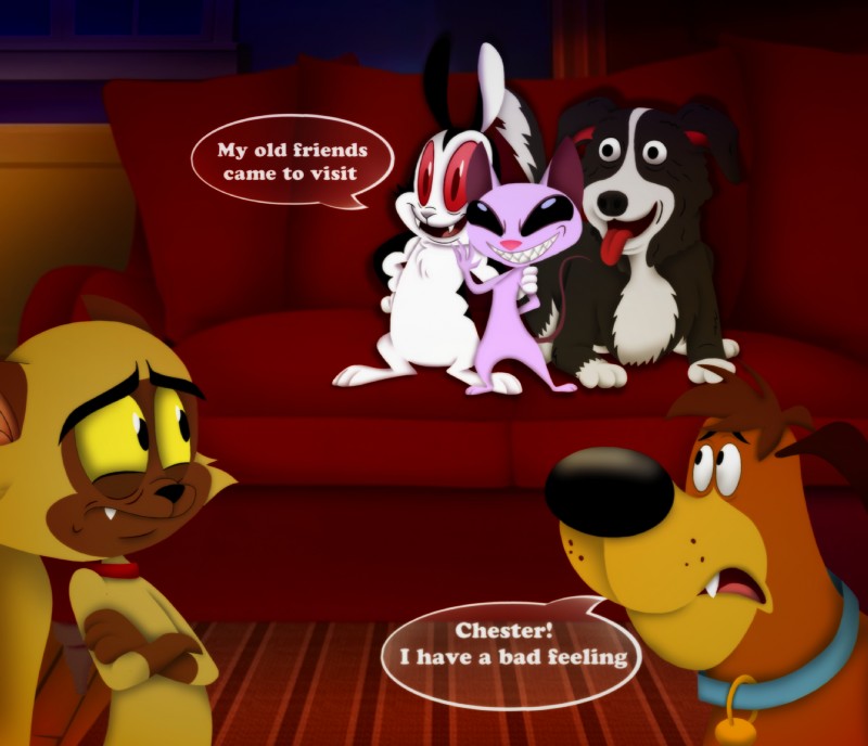 male panicking show amegared bunnicula_(series) kid_vs._kat mr._pickles_(series) bunnicula harold_(bunnicula) mr._kat mr._pickles pickles alien canid canine canis domestic_cat domestic_dog felid feline felis lagomorph leporid mammal monster rabbit kat_(disambiguation) hi_res