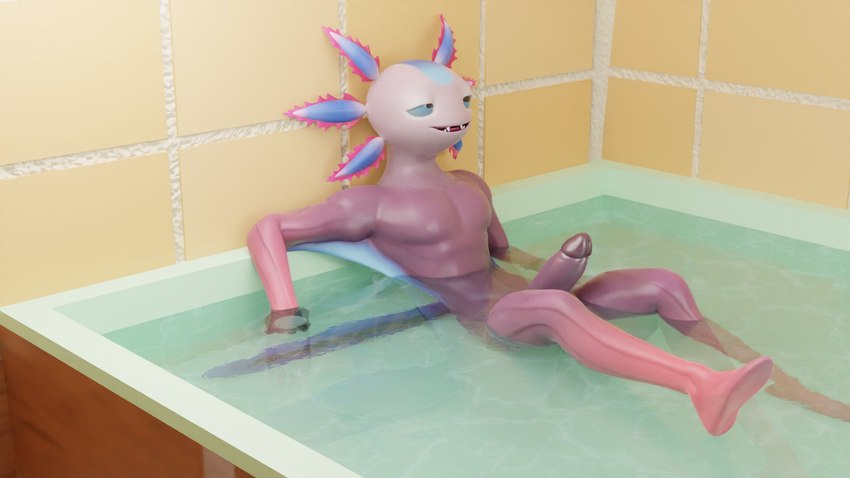 3d_background anthro erection genitals male nude penis pink_body simple_background smile solo soda_rakoon epic_games fortnite axo_(fortnite) amphibian axolotl mammal marine mole_salamander salamander 16:9 3d_(artwork) digital_media_(artwork) hi_res widescreen