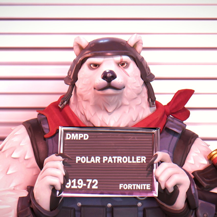 polar patroller (barbie and ken mugshot meme and etc) created by dollymolly323