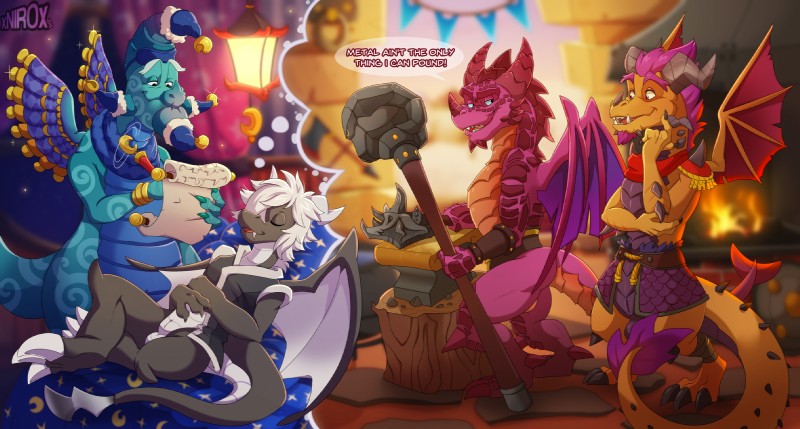 bakari, halvor, relight, rescued dragons, and titan (spyro reignited trilogy and etc) created by xnirox