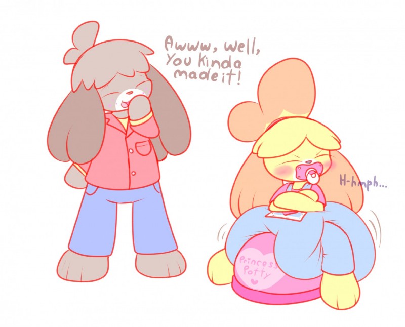 digby and isabelle (animal crossing and etc) created by sir-dancalot