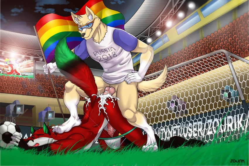 victor johansen and zabivaka (fifa) created by zourik