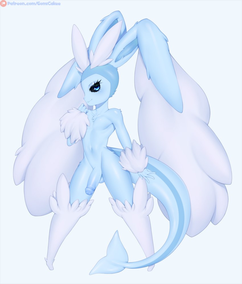 fan character and vaporunny (pokemon infinite fusion and etc) created by gomicake