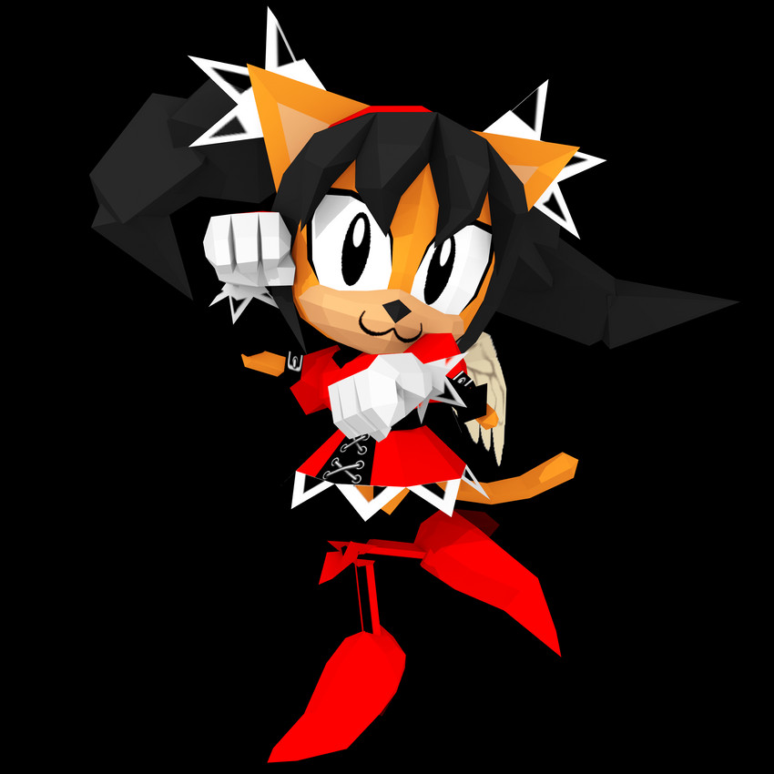 :3 anthro black_eyes black_hair clothing dress female footwear fur hair high_heels low_poly orange_body orange_fur retro shoes solo thin_calves thin_legs thin_thighs twintails_(hairstyle) nibroc-rock classic_sonic_(universe) fighting_vipers sega sonic_the_fighters sonic_the_hedgehog_(series) honey_the_cat domestic_cat felid feline felis mammal 1:1 3d_(artwork) absurd_res alpha_channel digital_media_(artwork) hi_res