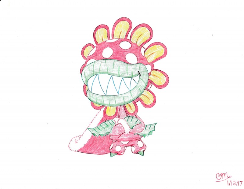 petey piranha (mario bros and etc) created by duck hunt dog (artist)