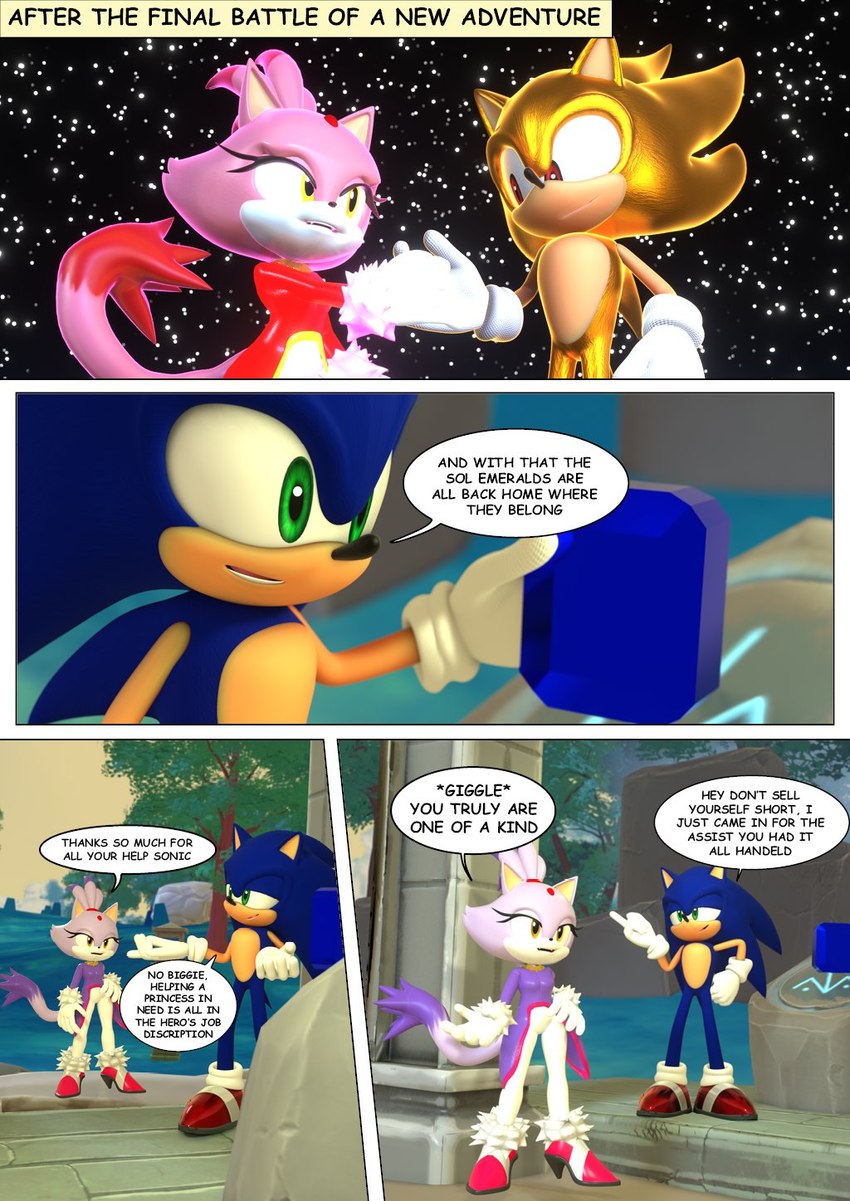 clothed clothing female footwear footwear_only hand_on_hip high_heels laugh male mostly_nude shoes shoes_only sneakers_only space speech_bubble standing text rotalice2 ssawnds sega sonic_the_hedgehog_(series) blaze_the_cat sonic_the_hedgehog super_sonic domestic_cat eulipotyphlan felid feline felis hedgehog mammal 3d_(artwork) blender_(artwork) comic digital_media_(artwork) english_text hi_res