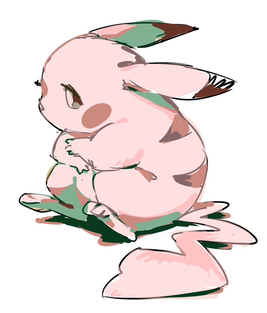 ambiguous_gender cheek_spots eyelashes looking_forward mouth_closed shadow simple_background sitting solo tail white_background flavia-elric nintendo pokemon generation_1_pokemon mammal pikachu pokemon_(species) 2025 hi_res female_(lore)