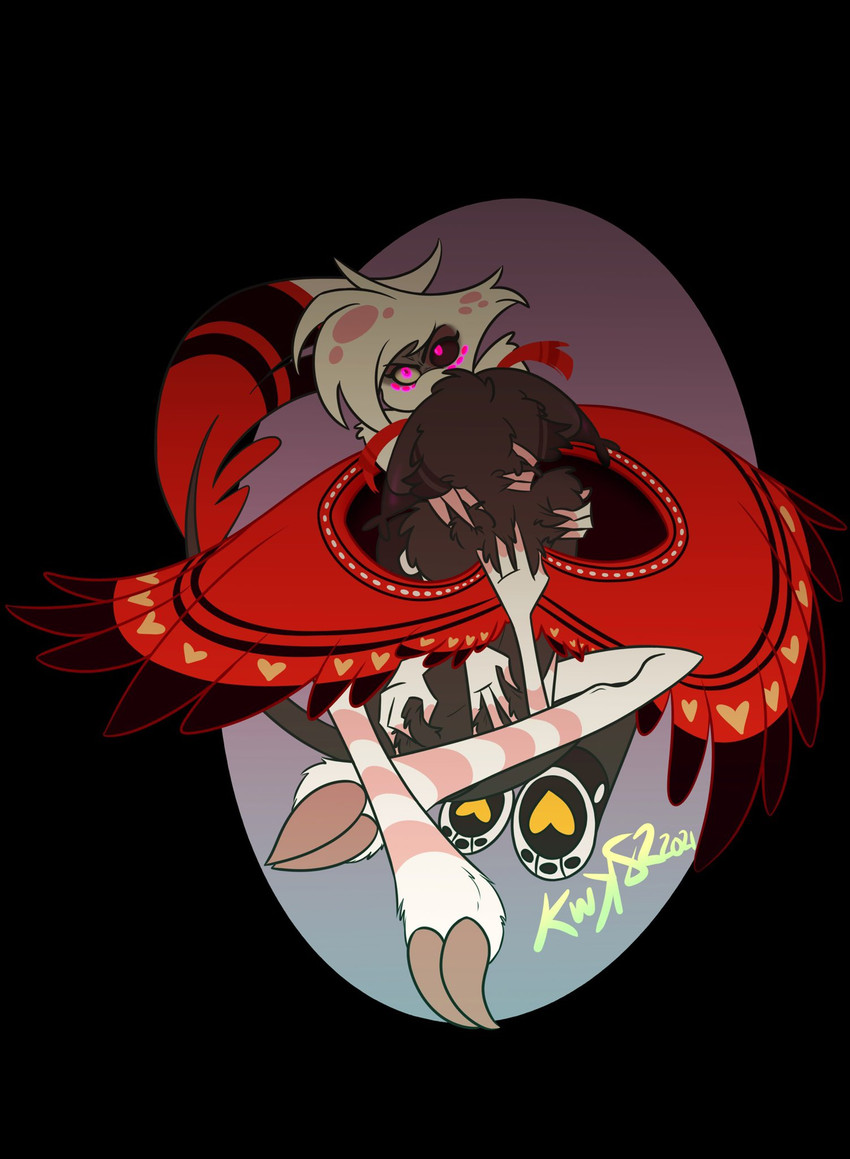 angel dust and husk (hazbin hotel) created by kill with kindness82