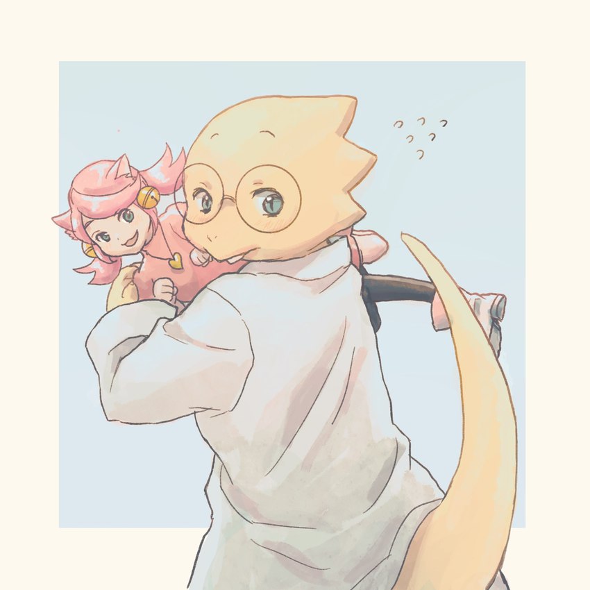 alphys and mew mew (mew mew kissy cutie and etc) created by meshisumeshi