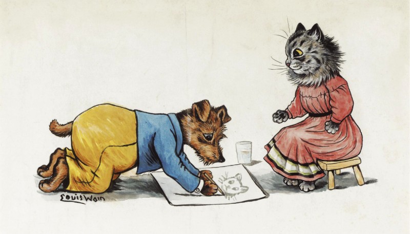 public domain and etc created by louis wain