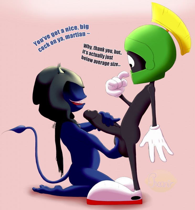 blueberry and marvin the martian (warner brothers and etc) created by pheanir