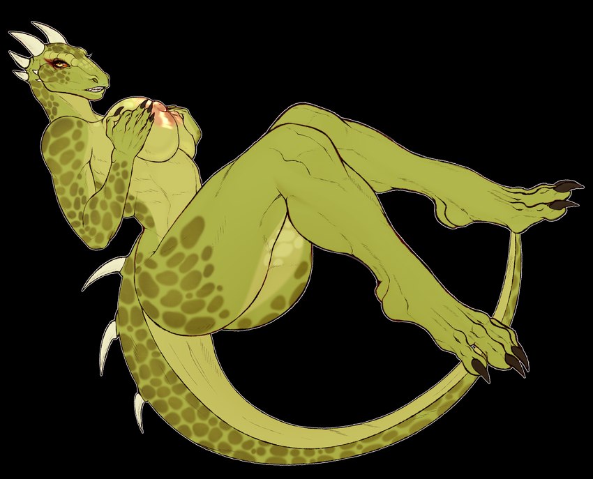 anthro big_breasts breasts claws female finger_claws green_body green_scales horn nipples non-mammal_breasts non-mammal_nipples nude nude_anthro nude_female scales simple_background solo spiked_tail spikes spikes_(anatomy) spots tail toe_claws transparent_background wolfiree microsoft the_elder_scrolls jade_(nutty_butty) argonian scalie 2023 alpha_channel full-length_portrait hi_res portrait