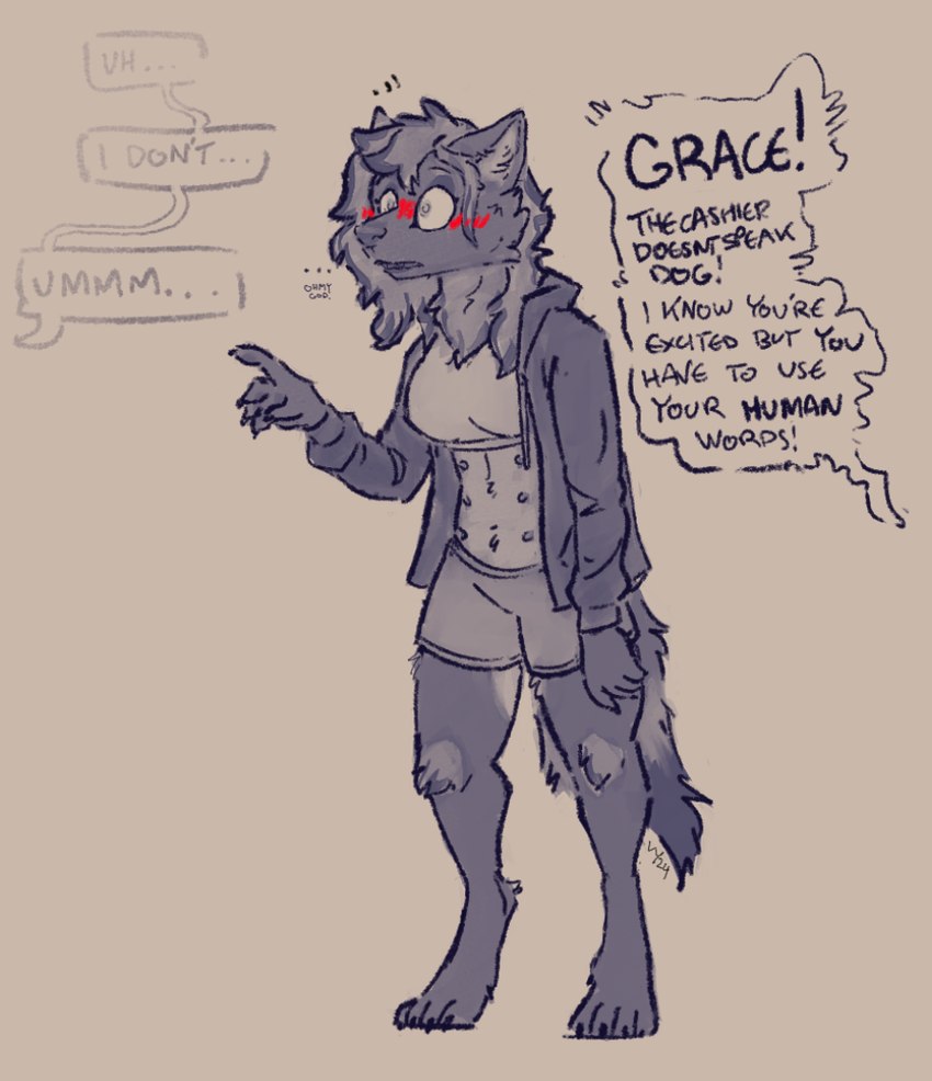 grace (wolf hrt (series)) created by vanillayote