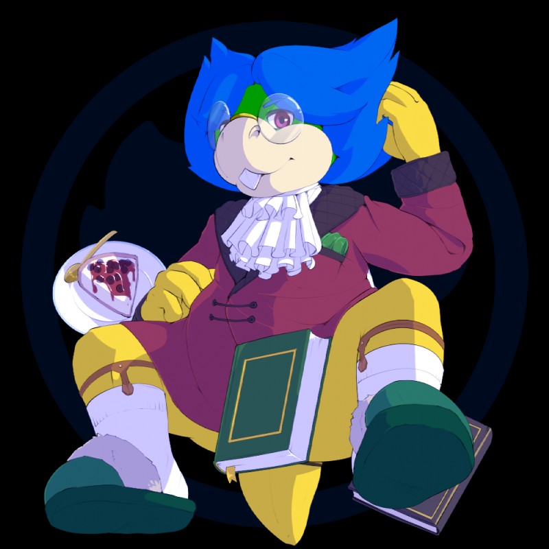 4_fingers anthro biped blue_hair book clothed clothing fingers food footwear front_view fully_clothed hair jabot legwear looking_at_viewer male orange_body orange_scales purple_eyes scales shoes simple_background socks solo transparent_background underwear hollo_nut mario_bros nintendo koopaling ludwig_von_koopa koopa scalie 1:1 2017 alpha_channel