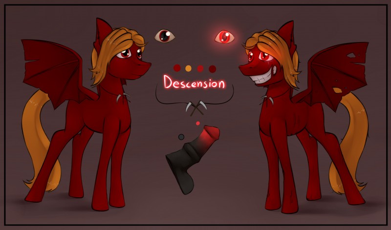 descension and fan character (my little pony and etc) created by marsminer