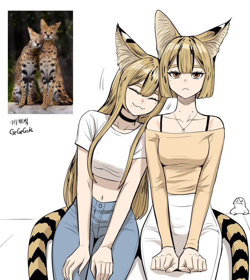 gegegek, serval's sister, and serval created by gegegekman