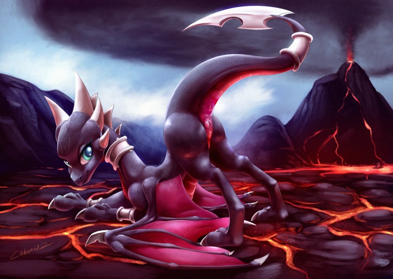 cynder (spyro the dragon and etc) created by caboni32