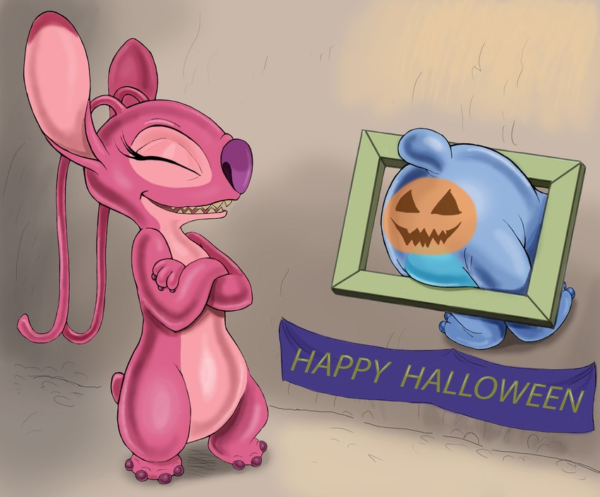 angel and stitch (lilo and stitch and etc) created by zdrer456