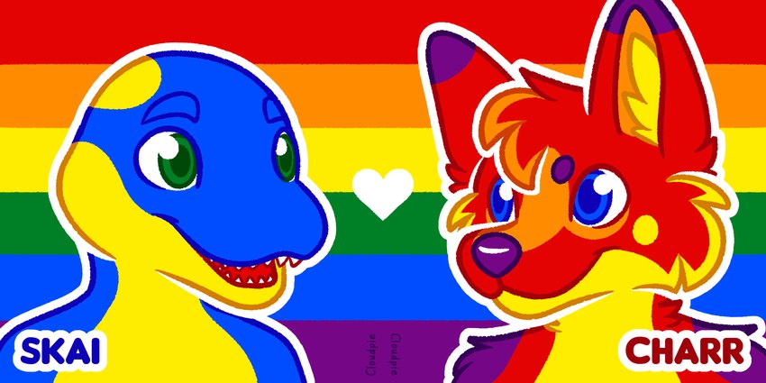 anthro duo eye_contact eyebrows fur head_tuft heart_symbol inner_ear_fluff lgbt_pride looking_at_another male male/male open_mouth open_smile outline pride_color_background pride_colors rainbow_pride_colors romantic romantic_couple simple_background six-stripe_rainbow_pride_colors smile smiling_at_another smiling_at_each_other snout teeth tuft white_outline cloudpie conditional_dnp lgbt_pride_month canid canine cetacean dolphin mammal marine oceanic_dolphin orca toothed_whale 2021 2:1 bust_portrait character_name clip_studio_paint_(artwork) digital_drawing_(artwork) digital_media_(artwork) hi_res icon linked_icons portrait restricted_palette