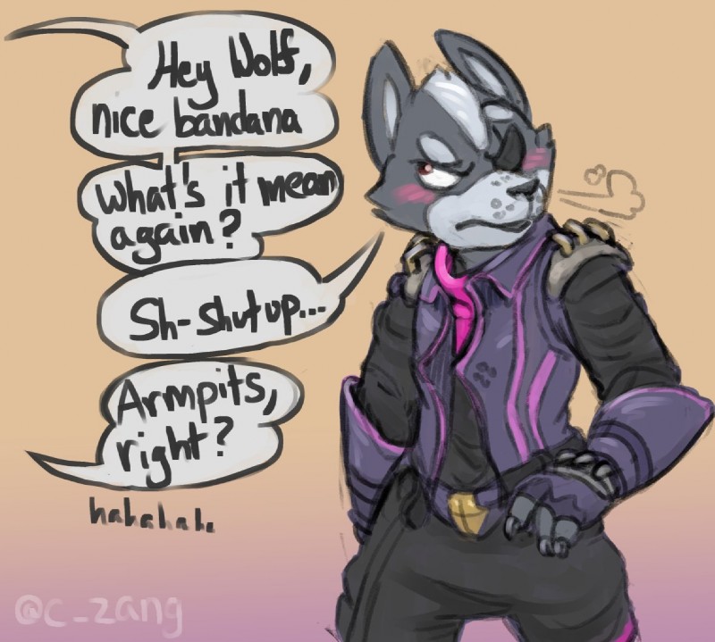 wolf o'donnell (nintendo and etc) created by nargleflex