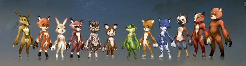 abs anthro beak blue_body blue_fur brown_body brown_fur buckteeth featureless_crotch fur gloves_(marking) green_body green_skin group leg_markings lineup long_ears looking_at_viewer male markings mmorpg nude orange_body orange_fur red_body red_fur simple_background smile socks_(marking) standing tan_body tan_fur teeth white_body white_fur unknown_artist earth_eternal accipitrid accipitriform amphibian avian bear bird bovid bovine canid canine canis cattle deer domestic_cat eagle felid feline felis fox frog lagomorph leporid mammal mouse murid murine owl pantherine procyonid rabbit raccoon rodent tiger wolf