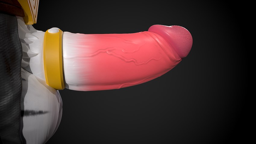 accessory anthro balls close-up cock_ring erection fur genital_shot genitals humanoid_genitalia humanoid_penis jewelry male penis penis_accessory penis_jewelry penis_shot side_view solo white_body white_fur pawmakelove epic_games fortnite oscar_(fortnite) felid mammal pantherine tiger 16:9 3d_(artwork) blender_(artwork) digital_media_(artwork) hi_res widescreen