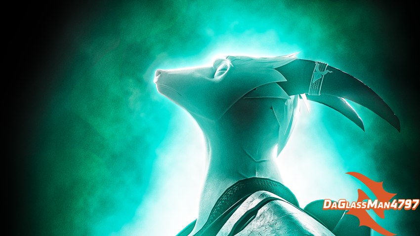 anthro armor closed_frown eyes_closed horn looking_up male mouth_closed simple_background solo teal_background white_body daglassman4797 petruz_(copyright) aquarius_(petruz) horned_humanoid humanoid lizard reptile scalie 16:9 3d_(artwork) digital_media_(artwork) hi_res widescreen